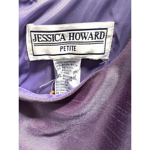 Jessica Howard Petite Lavender Embroidered Two-Piece Dress Set Size 10 - Picture 4 of 6